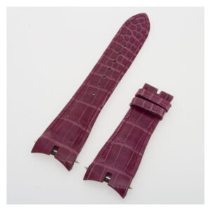 Roger Dubuis shiny purple alligator strap ( 25 x 18.5)