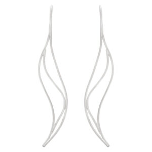 Tiffany & Co Wave Collection earrings in 18k white gold