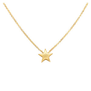 Star chain 18k yellow gold