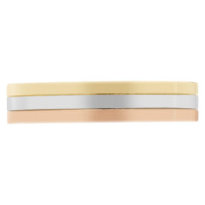 Cartier trinity band in 18k tri-colored gold