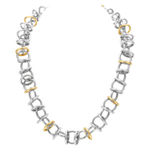 Tiffany & Co Paloma Picasso necklace in 18k & sterling silver