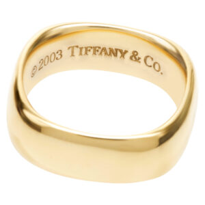 Tiffany & Co. 2003 Square Cushion Ring In 18k