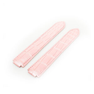 Cartier pink metallic alligator strap by 20mm lug and 4.5" length