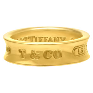 Tiffany & Co 1837 band in 18k yellow gold