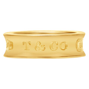 Tiffany & Co ring 1837 in 18k yellow gold