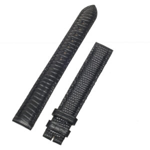 Cartier shiny black alligator skin strap (10.5mm x 10mm)