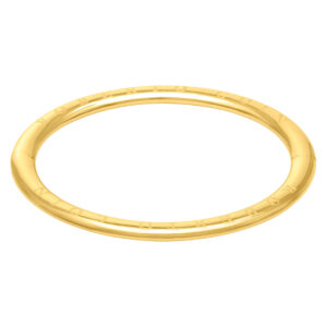 Roberto Coin Oval Bangle in 18k yellow gold