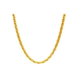 Timeless Fulkro 18k yellow gold link necklace. 23" length.