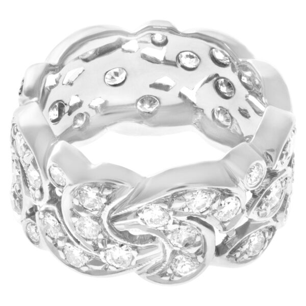 Diamond ring in 14k white gold. 0.50 carats in diamonds. Size 6.5