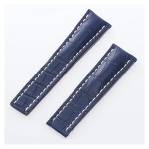 Breitling 24mm x 20mm blue crocodile strap