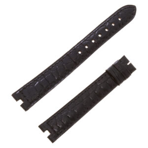 Cartier shiny black crocodile strap (14mmx12mm)