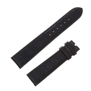 Patek Philippe glossy black allligator strap (18mm x 16mm)