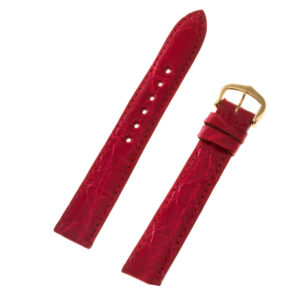 Cartier red crocodile strap (15x14)