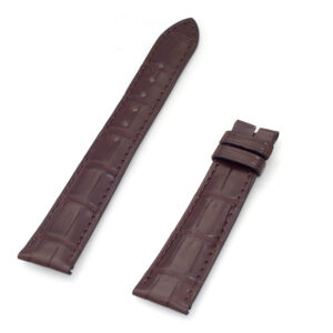 Patek Philippe Dark Brown Alligator (20x16). Length is 4.5" (long piece) and 3" (short piece)