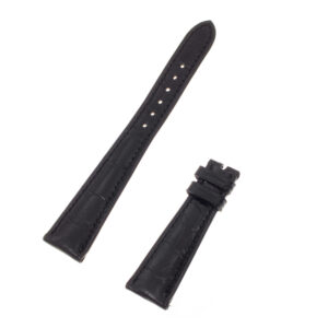 Patek Philippe Shiny black alligator strap (20mm x 14mm)