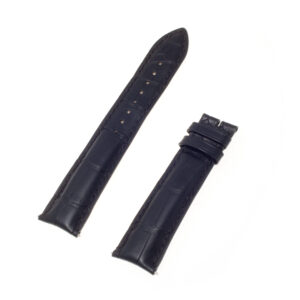 Jaeger Le Coultre genuine black alligator strap matte 22mm x 18mm