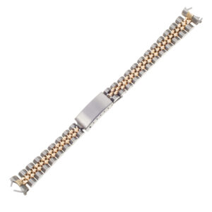 Ladies Custom Italian jubilee bracelet in 18k and steel