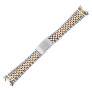 Gents Custom Italian Jubilee Bracelet in 18k and steel