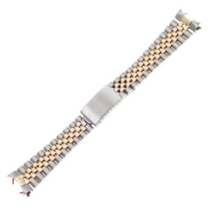 Gents Custom Italian Jubilee Bracelet in 18k and steel