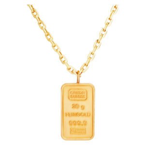 1 credit suisse 20g fine gold on a 18k chain