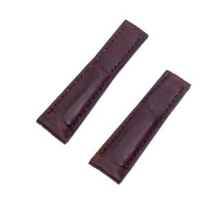 Brown Crocodile Deployant Strap For Rolex Daytona (20mmx16mm)