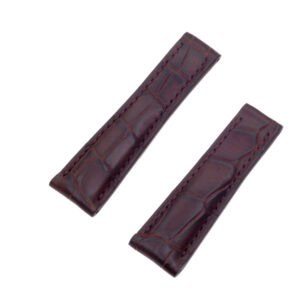 Brown Crocodile Deployant Strap (20mmx16mm)