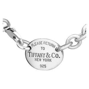 Tiffany & Co. chain link choker necklace in sterling silver