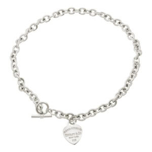 Tiffany & Co. necklace with heart pendant in sterling silver