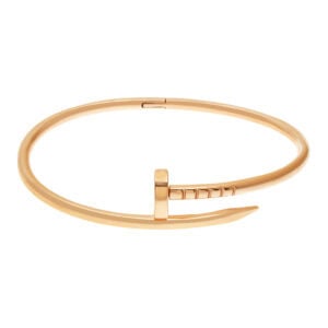 Nail bangle in 18k rose gold