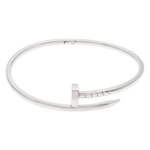 18k white gold bangle bracelet