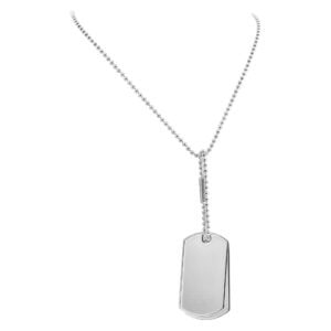 Gucci dog tag 10cm in sterling silver