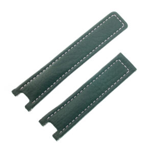 TAG Heuer green calfskin strap with white stitching 19mm x 17mm (FC6143)