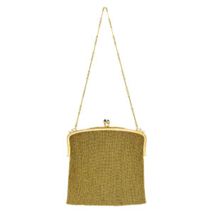 All gold 18k mesh link purse