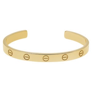 Cartier Love Cuff bracelet in 18k yellow gold, size 16