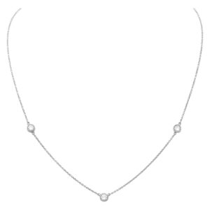 Tiffany & Co Elsa Peretti Diamonds by the yard platinum necklace