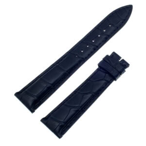 Ulysse Nardin navy blue matte alligator hand sewn strap (20x16mm)