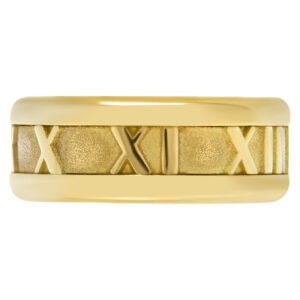 Tiffany & Co. 1995 "ATLAS" collection ring in 18k yellow gold