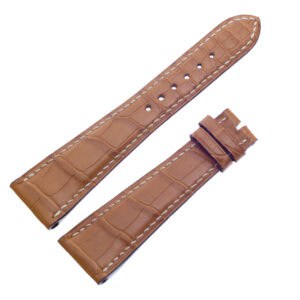 Girard Perregaux tan alligator strap with white stitching (22mmx16mm)