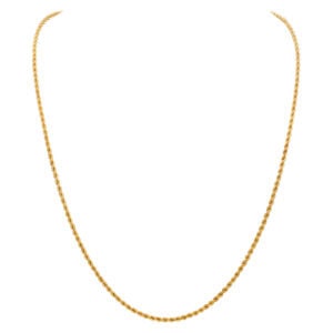 Rope style necklace in 14k