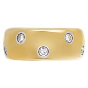 Tiffany & Co Etoile diamond band in 18k gold and platinum