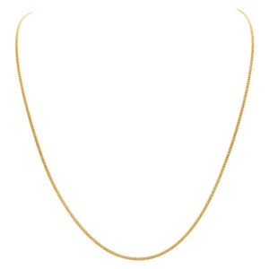 18k gold chain with a spring ring clasp