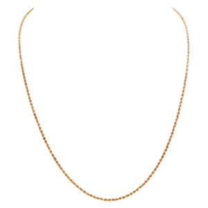 14k yellow gold rope chain 18"