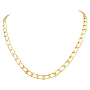 Square link style chain in 14k yellow gold