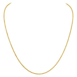 14k yellow gold  twisted chain with lobster clasp