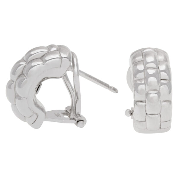 Fope Gioielli huggie earrings in 18k white gold