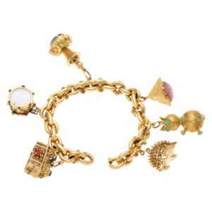 Charm Bracelet In 18k With 6 Charms