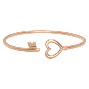 Tiffany & Co. wire heart bracelet in 18k rose gold