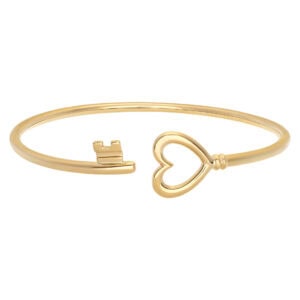 Tiffany & Co wire key bangle bracelet in 18k yellow gold