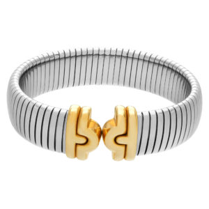 Bvlgari Parentesi Snake band in 18k & stainless steel