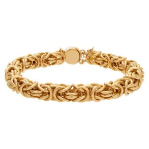 Byzantine style 18k yellow gold bracelet